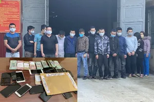 Thanh Hóa: Hàng chục đối tượng đánh bạc bị bắt giữ