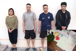 Nguyễn Thị An và các đồng phạm trong vụ án bị bắt giữ. Ảnh: CAHT