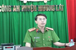 Cựu trưởng Công an huyện Mường Lát, ông Lò Đức Minh. Ảnh: T. HÀ