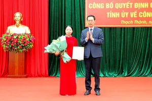 Nhân sự mới Ban Tuyên giáo Tỉnh ủy Thanh Hóa