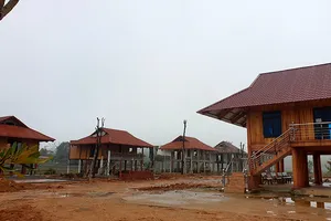 1 doanh nghiệp xây chui nhiều ngôi nhà trên diện tích 9000 m2