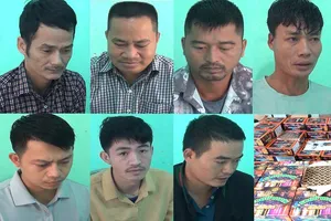 Bắt 7 người trong đường dây mua bán pháo hoa Trung Quốc, Thái Lan