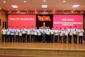 Thanh Hóa bổ nhiệm nhiều cán bộ lãnh đạo giữ các vị trí chủ chốt