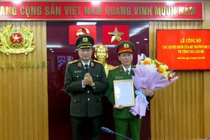 Công an tỉnh Thanh Hóa công bố quyết định bổ nhiệm cán bộ