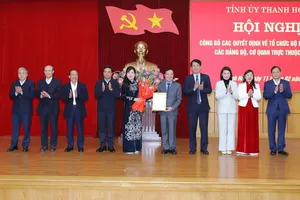 Tỉnh ủy Thanh Hóa công bố các quyết định về công tác cán bộ
