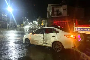 Diễn biến mới vụ xe đoàn cứu trợ va chạm ô tô con, báo giá sửa chữa 91 triệu đồng