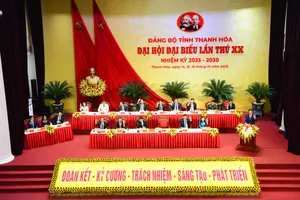 Toàn cảnh phiên trù bị Đại hội đại biểu Đảng bộ tỉnh Thanh Hóa lần thứ XX