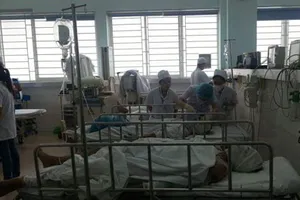 6 công nhân bị thương nặng trong vụ nổ tàu ở Hải Phòng