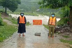 Mưa lớn gây chia cắt tạm thời các bản vùng núi ở Quảng Bình