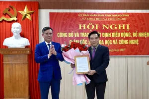 Bổ nhiệm giám đốc các Sở NN-PTNT, Sở KH-CN và Chánh Văn phòng UBND tỉnh Quảng Bình
