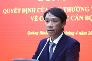 Bổ nhiệm Chánh Văn phòng Tỉnh ủy Quảng Bình