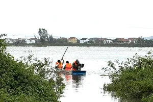 Tìm kiếm người đàn ông mất tích khi đi thả lưới giữa đồng