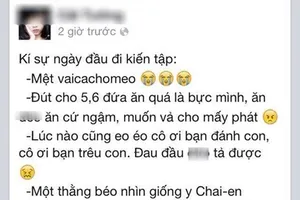 Cô giáo mầm non tương lai lên Facebook “xỉ vả” học trò