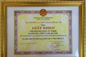 Manulife Việt Nam đóng góp hơn 116 tỷ đồng vào ngân sách