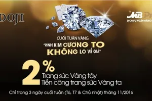 Khách hàng cá nhân tại MB được ưu đãi ở DOJI