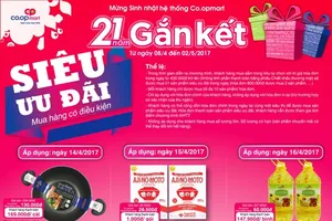 Co.opmart: Một số sản phẩm giảm giá chỉ còn 1.000 đồng 