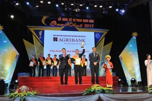 Agribank được vinh danh xuất sắc tại Sao Khuê 2017