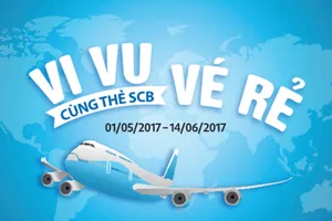 Vi vu vé rẻ cùng thẻ tín dụng quốc tế SCB
