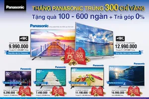 Đến Điện máy Xanh mua Panasonic trúng 300 chỉ vàng 