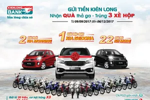 Gửi tiền Kiên Long – Nhận quà thả ga – Trúng 03 xế hộp