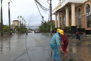 EVN khắc phục sự cố lưới điện ngay sau bão số 10 ​