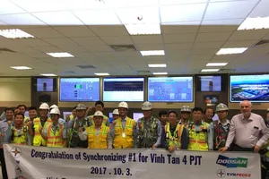 Hòa lưới điện tổ máy 2 Nhiệt điện Vĩnh Tân 4