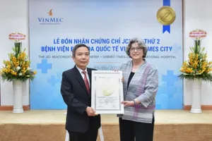 Vinmec Times City nhận chứng chỉ JCI lần thứ 2