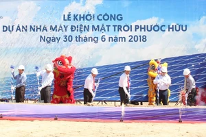 Khởi công dự án nhà máy điện mặt trời Phước Hữu