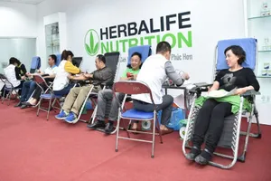 Herbalife Việt Nam hưởng ứng mạnh mẽ ngày hiến máu tình nguyện