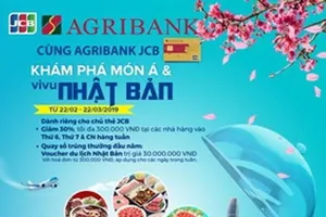 Khám phá món Á, vi vu Nhật Bản cùng thẻ Agribank JCB
