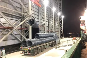 Hòa Phát xuất 6.000 tấn thép từ cảng Dung Quất qua Nhật Bản 