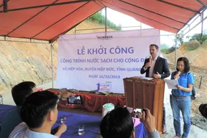 Heineken Việt Nam tài trợ công trình nước sạch tại Quảng Nam