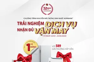 Agribank tri ân khách hàng với tổng giá trị lên đến 1 tỉ đồng