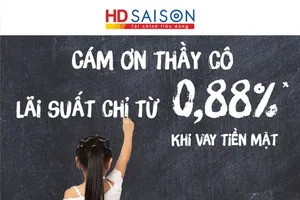 Thầy cô giáo được vay tín chấp lãi suất chỉ từ 0,88%