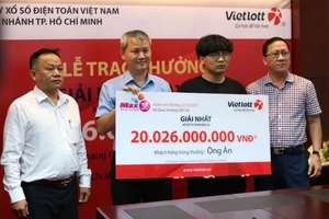 Giải khủng nhất của xổ số Max 3D+ hơn 20 tỉ đồng