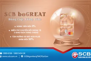 Thẻ thanh toán SCB beGREAT nhiều tính năng vượt trội