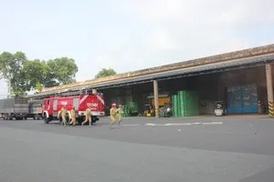 Vedan thực tập phương án chữa cháy, cứu nạn cứu hộ