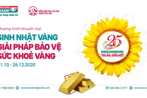 Kienlongbank: Sinh nhật Vàng - Giải pháp bảo vệ sức khỏe Vàng 