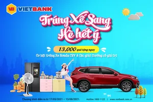 Gửi tiết kiệm Vietbank có cơ hội trúng xế sang cực xịn ​