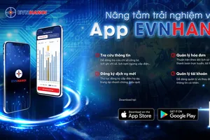 Khách hàng theo dõi chỉ số điện mọi lúc với app EVNHANOI