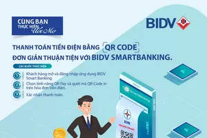 Thanh toán tiền điện đơn giản thuận tiện với BIDV Smartbanking