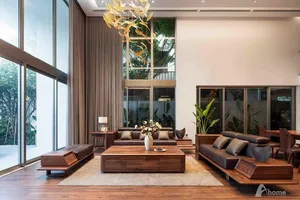 Mãn nhãn với siêu biệt thự gỗ óc chó diện tích 400 m2 