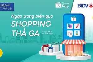 Ngập trong biển quà, shopping thả ga cùng BIDV và ShopeePay