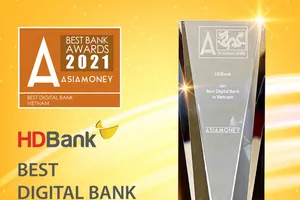 HDBank đạt giải thưởng Ngân hàng số tốt nhất Việt Nam 2021