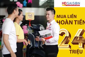 Sở hữu nhanh xe máy điện khi vay với HD SAISON
