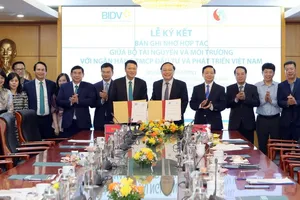 Bộ Tài nguyên và Môi trường và BIDV hợp tác thúc đẩy phát triển tài chính xanh bền vững