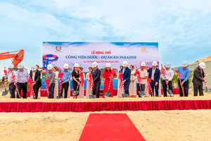 Ra mắt đối tác tài trợ tài chính và động thổ công viên nước tại KN Paradise