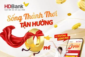 HDBank miễn 100% phí giao dịch online e-SkyOne trọn đời
