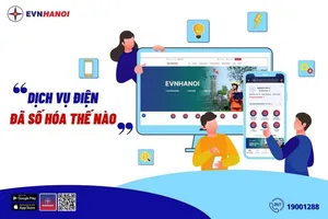 Dịch vụ điện của EVNHANOI được số hóa trên các nền tảng 