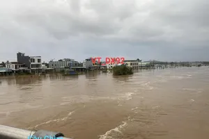 Mưa lớn đã gây ngập cục bộ trên địa bàn huyện Duy Xuyên - Quảng Nam (Hạ du Nhà máy Thủy điện Sông Tranh 2)